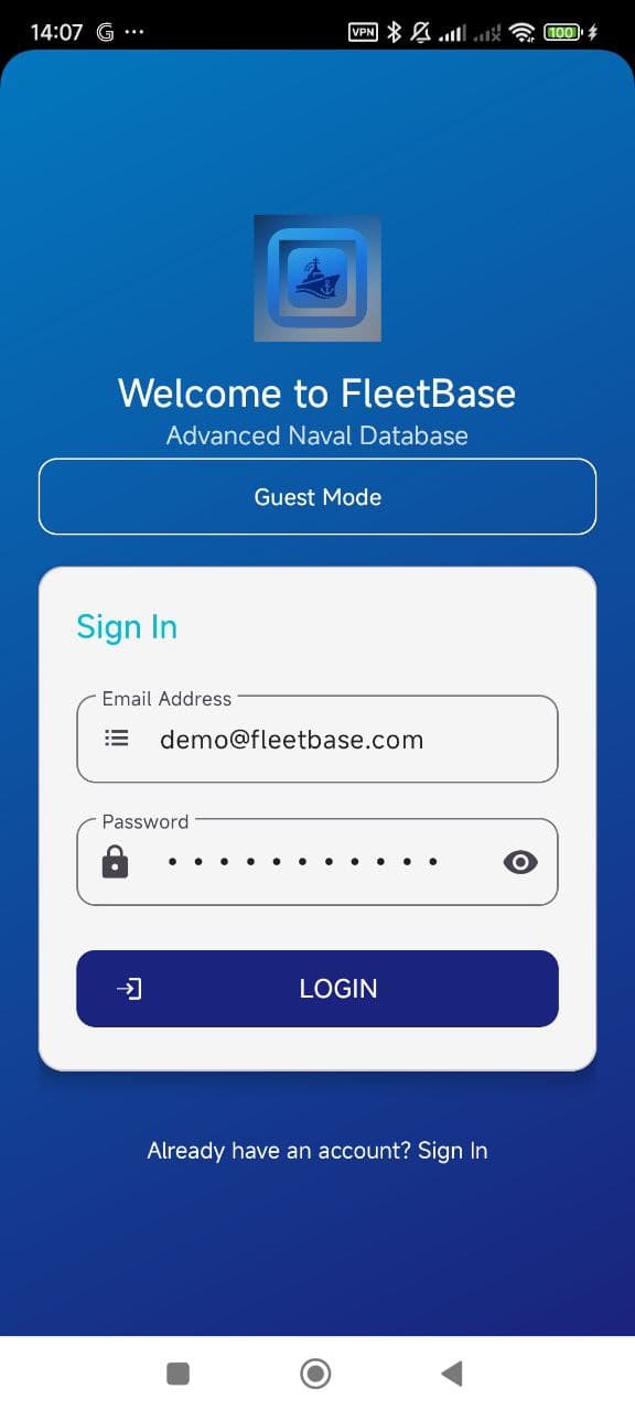 Login Screen